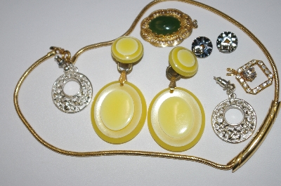 +MBA #25-087  6  Piece's, 3 Pairs Of Earrings, 2 Pendants, 1 Necklace