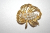 **MBA #S4-109  Gold Plated Faux Pearl Pin