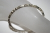 +MBA #S4-209  Vintage Heavy Silver Bangle Bracelet