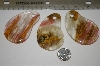 +MBA #23-059   "Set Of 3 Large Fancy Cut Agate Beads