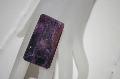 +MBA #23-199    " Fancy Elongated Emerald Cut Amethyst Faceted Gemstone