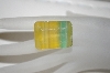 +MBA #23    "Emerald Cut & Faceted Yellow & Green Quartz Gemstone