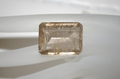 +MBA #23-240   "Emerald Cut Rutilated Quartz Stone