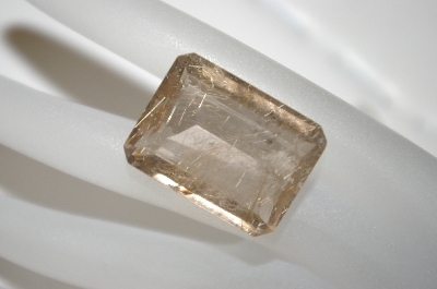 +MBA #23-240   "Emerald Cut Rutilated Quartz Stone
