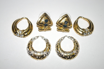 +MBA #23-525  Nolan Miller Interchangable Pierced Earrings