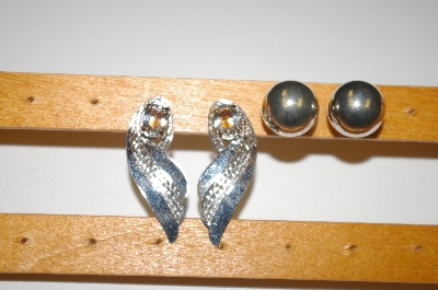 +MBA #2-546  2 Pairs Sterling Pierced Earrings