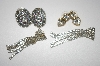 +MBA #23-526  3 Pairs Crystal Pierced Earrings