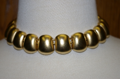+MBA #25-437  Erwin Pearl 16" Bold Gold Tone Necklace