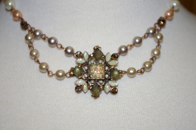 +MBA #25-529  Copper (2) Pieces Of Vintage Signed Jewelry