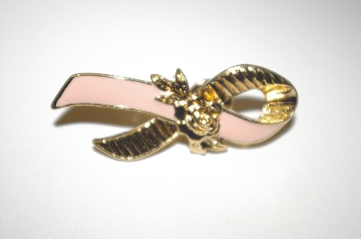 +MBA #S4-231  Avon Pink Enameled Ribbion Pin