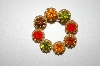 +MBA #25-646  Vintage Made In Austria Multi Colored Austrian Crystal Pin