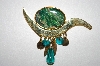 +MBA #25-319    Gold Tone Abstract Enameled Pin
