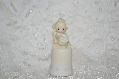 +MBA #PM    "Precious Moments 1984  Mother Sew Dear ( Thimble)"