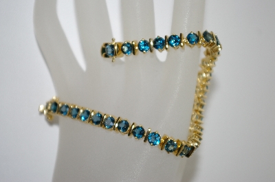 +MBA #6-1448  18K Vermeil London Blue Topaz Bracelet