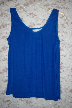 +MBA5 #1894  "Designer White Stag Stretch Blue Tank