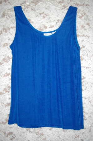 +MBA5 #1894  "Designer White Stag Stretch Blue Tank