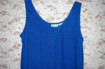 +MBA5 #1894  "Designer White Stag Stretch Blue Tank