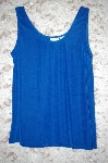 +MBA5 #1894  "Designer White Stag Stretch Blue Tank