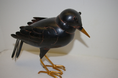 +MBA #5-1600D  " Unique Metal "Standing" Crow Figurine