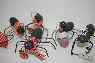 +MBA #5-1613D  " Set Of 5 Hand Made Metal Picnic Ants