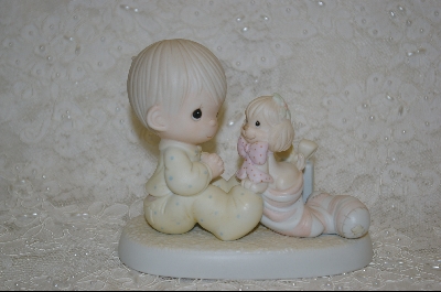 +MBA #PM    "Precious Moments 1987  The Greatest Gift Is A Friend"