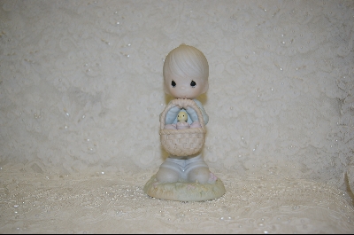 +MBA #PM    "Precious Moments 1987  Wishing You A Basket Full Of Blessings