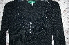 +MBA5 #1939  "Designer "EveryDay" Black Knit Embelished Long Sleve Sweater