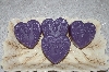 Set of 4 Fancy Heart "Lavender Flields" Scented Soaps