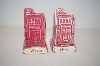 +MBA #33-019  "Vintage Pair Of Pink Reno Nevada Salt & Pepper Shakers