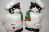 +MBA #33-031  "Vintage Cat Chef Salt & Pepper Shakers