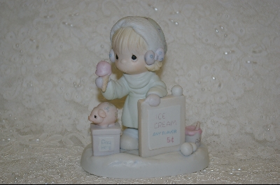 +MBA #PM       "1987  Precious Moments Wishing You A Yummy Christmas