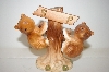 +MBA #33-063  "Vintage Brown Bears On A Tree Salt & Pepper Shakers