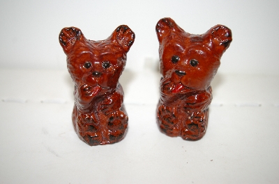 +MBA #33-087  "Vintage Small Brown Bear Salt & Pepper Shakers