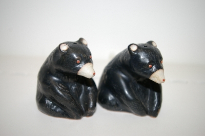 +MBA #33-088 "Vintage Black Bear Salt & Pepper Shakers