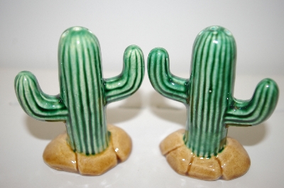 +MBA #33-124  "Ceramic Cactus Salt & Pepper Shakers