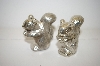 +MBA #33-093  "Vintage Metal Squirrel Salt & Pepper Shakers