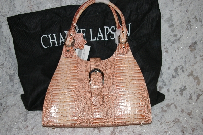 +MBA #34-142   "Rust Colored Charlie Lapson "Valentia" Hand Bag