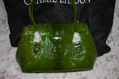 +MBA #34-147  "Olive Green Charlie Lapson "Simona" Hand Bag