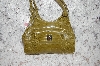 +MBA #34-175  "2004 Fern Green Nine West Croco Style Hand Bag