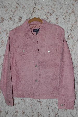 +MBA #35-074  "Pink Denim & Co Snake Look Suede Jacket