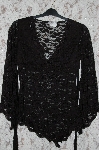 +MBA #35-007  "Black Body Central Beaded Lace Tunic