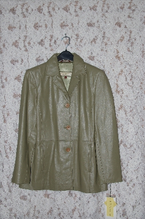 +MBA #36-058  "Green Excelled Leather Blazer