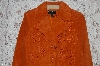 +MBA #36-016   "Cumin Bernardo Floral Embroidered Suede Jacket