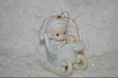 +MBA #PM  "Precious Moments 1988  Baby's First  Christmas (Ornament) 1988