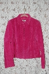 +MBA #36-013   "Rose Pink Yvonne & Marie Zipper Front Suede Jacket