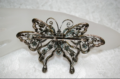 +Pink Crystal ButterFly Pin