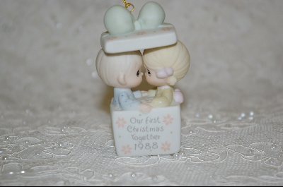 +MBA #PM    "Precious Moments 1988  Our First Christmas Together ( Ornament )