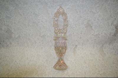 +Fenton Pink Opalescent Perfume Bottle