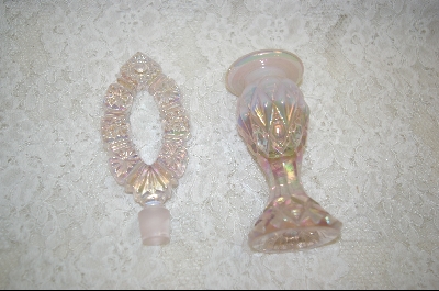+Fenton Pink Opalescent Perfume Bottle