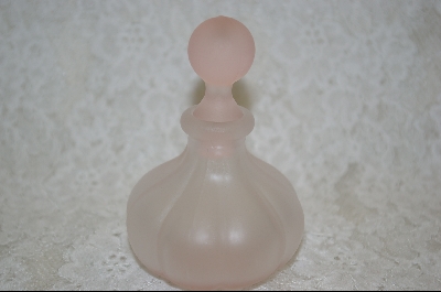 +Pink Satin Glass Perfume Bottle